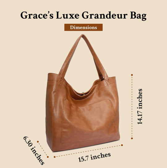 Mei Lin's Luxe Grandeur | Soft Leather Shoulder Bag