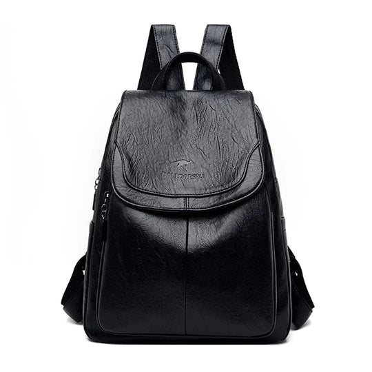 Eda's Secure | Leather Backpack