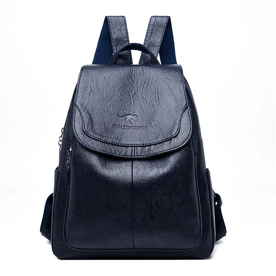 Eda's Secure | Leather Backpack