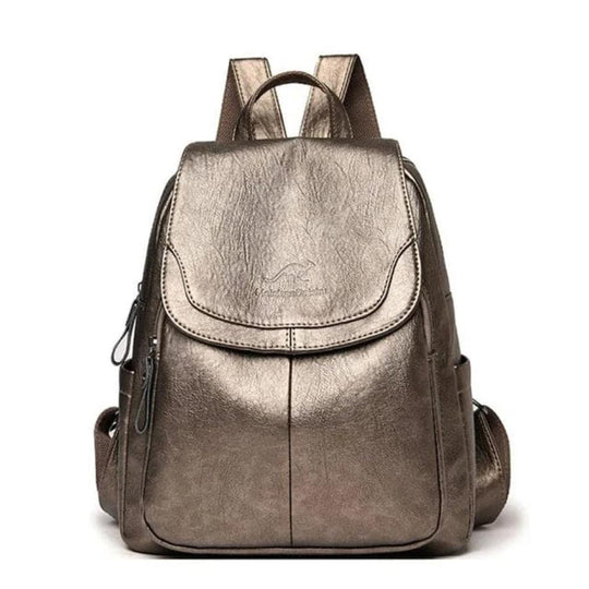 Eda's Secure | Leather Backpack