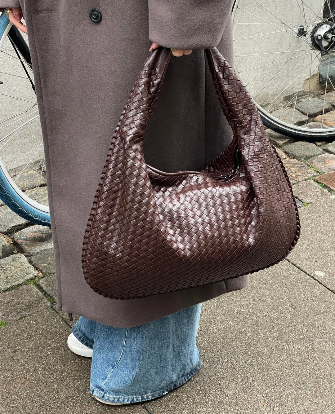 Valentina | Woven Red Tote Bag