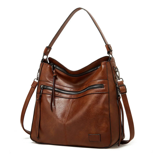 Muriel’s Vintage Charm | Leather Shoulder Bag