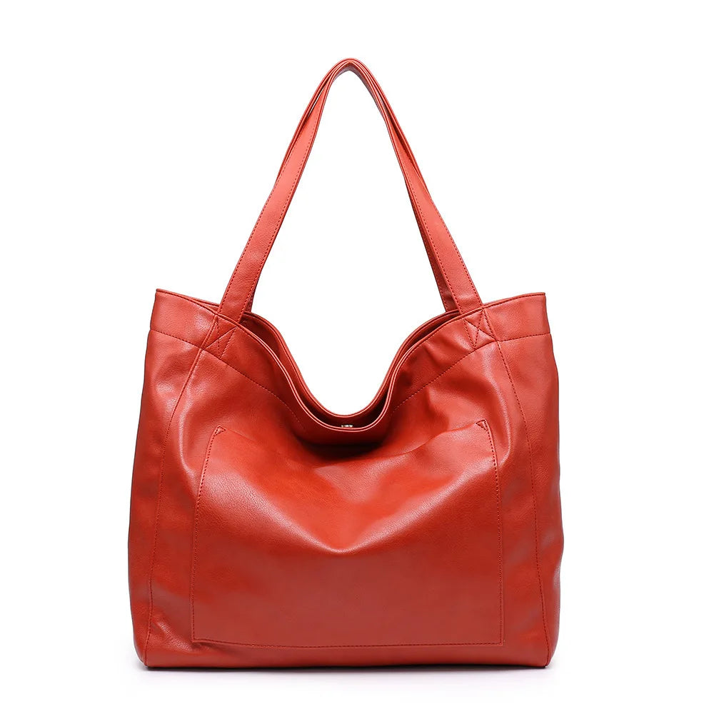 Mei Lin's Luxe Grandeur | Soft Leather Shoulder Bag