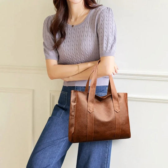 Mei Lin’s Minimalist Luxe | Soft Leather Shoulder Bag