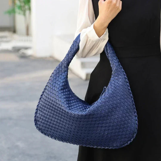 Woven Leather Hobo Bag - Grace’s Timeless Craftsmanship