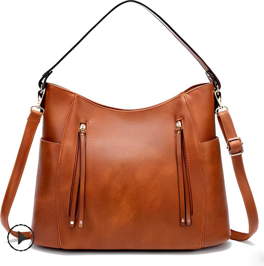 Georgia’s Timeless Elegance | Vintage Leather Bag